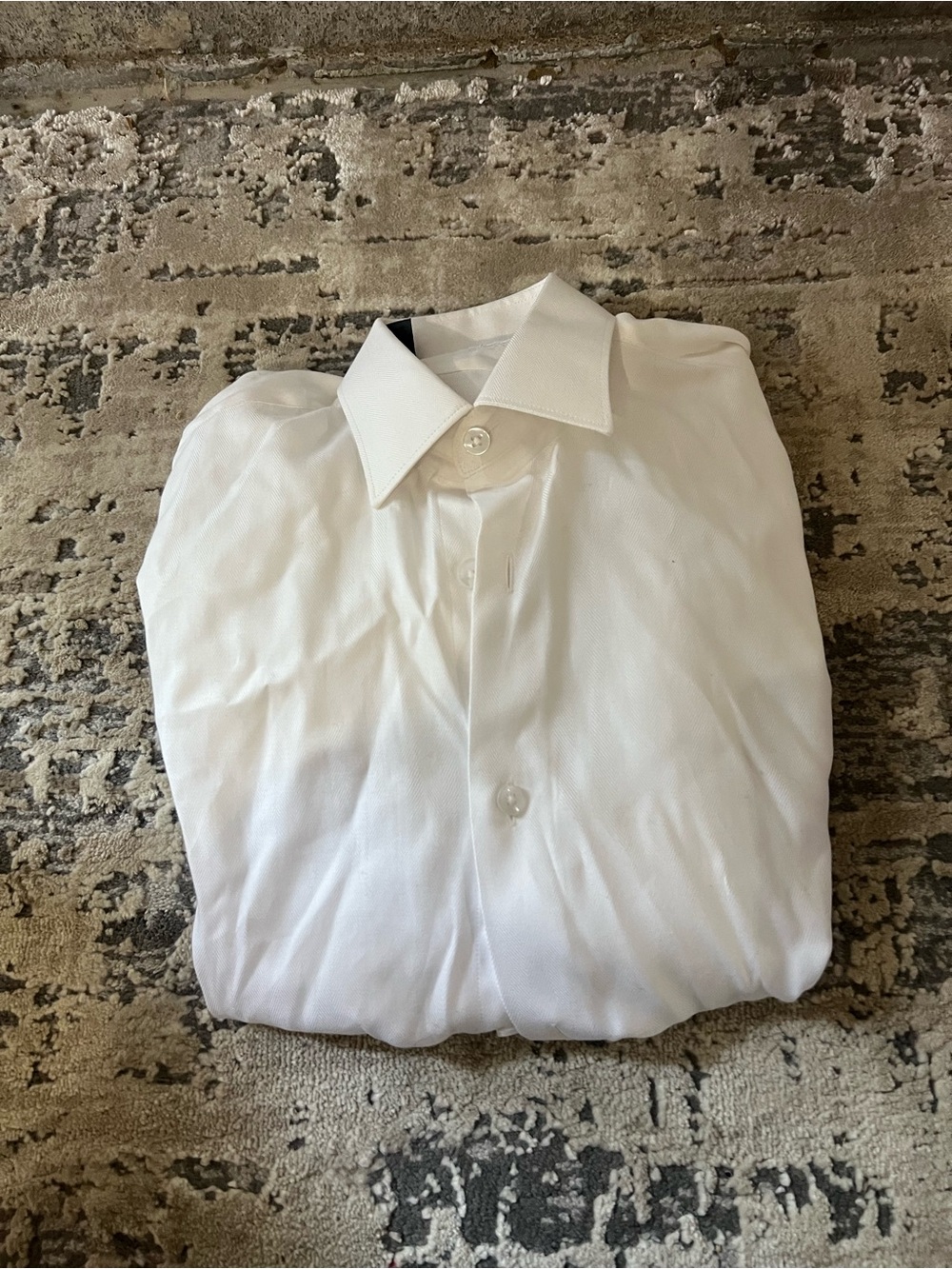 Ragazzo Uomo White Button Down Shirt Size 12R